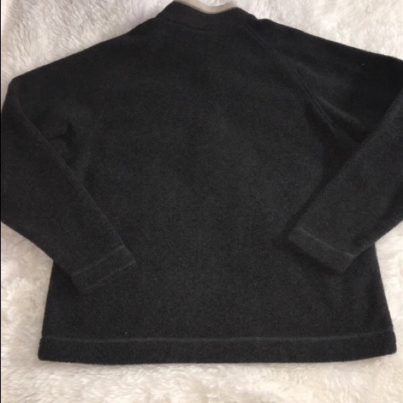 The North Face Mens Pullover Jacket Polartec Fleece Dark Gray Beige Medium - Picture 4 of 12